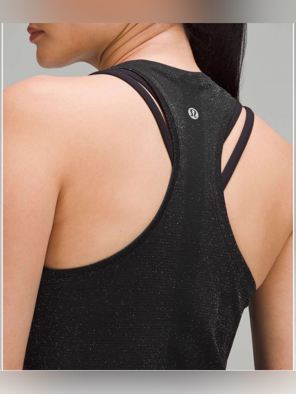 Lululemon Swiftly Tech Racerback
Tank Top 2.0 *Race Length black sparkle sz 8